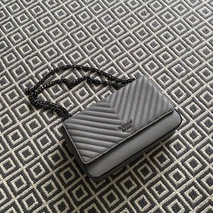 Victoria's Secret Grey Leather purse